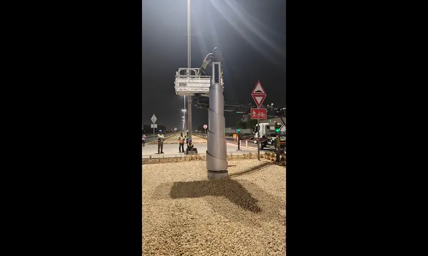 Custom-made camera pole for smart city project